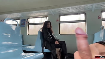 Stranger Helped Me Cum On Public Train And Walks Around Carriages With Cum On Face – CUMWALK