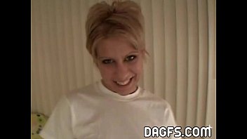 Amateur Blonde In Miniskirt Masturbates And Sucks Me