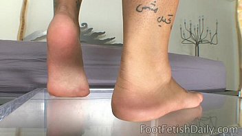 Leah Jaye Feet On Glass