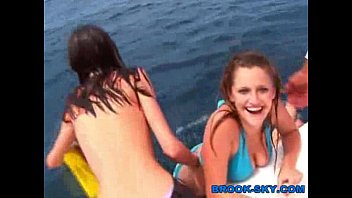 Teens Swimming Topless